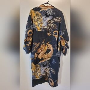 Japanese Traditionnal Cotton Kimono Dragon Tiger - M/L